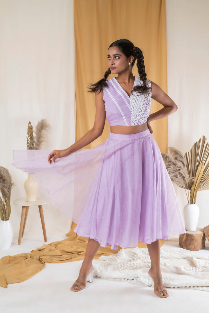 Pearl Organza Skirt